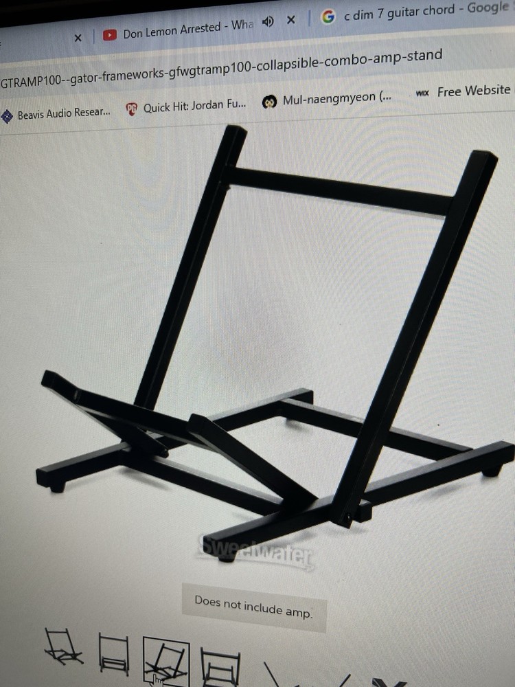 Gator Frameworks Collapsible Combo Amp Stand