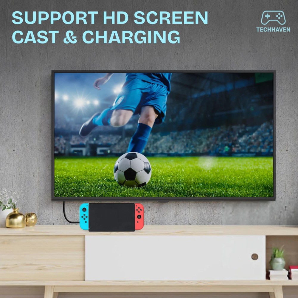 Nintendo Switch OLED Docking Bundle Dock with LAN Port, AC Adapter & HDMI Cable