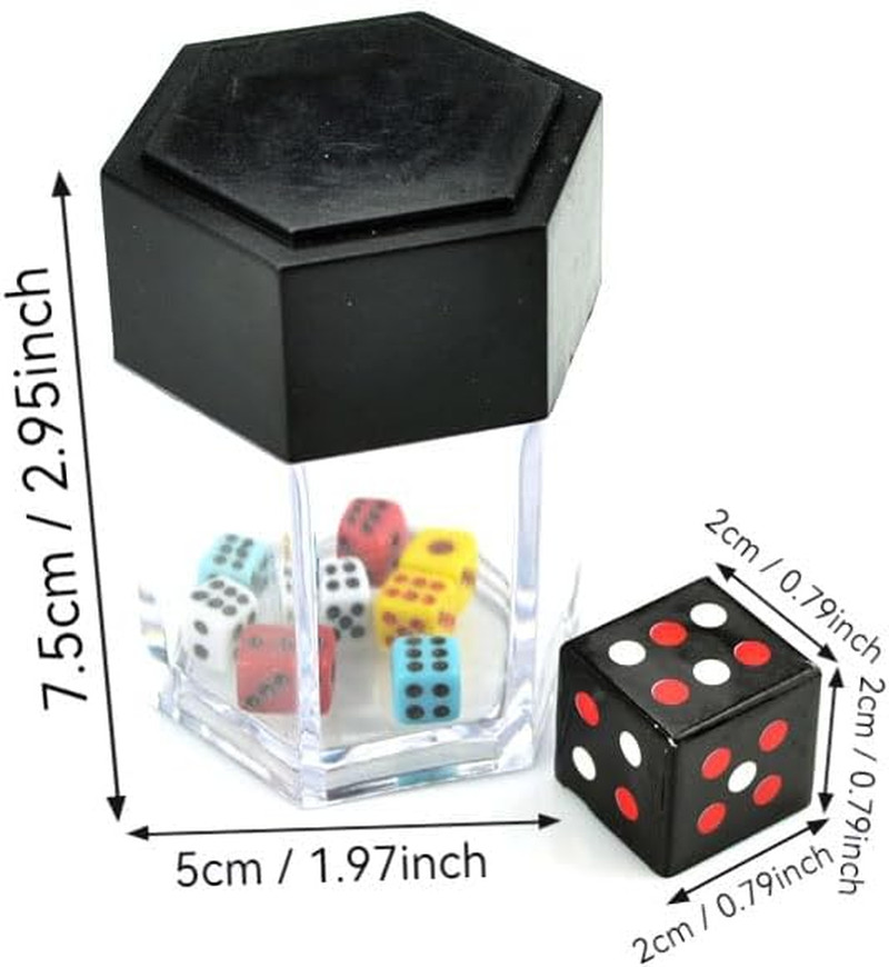 Magic Exploding Dice Set (3 Pack,Colour) Changing Bursting Magic Dice,Close up M