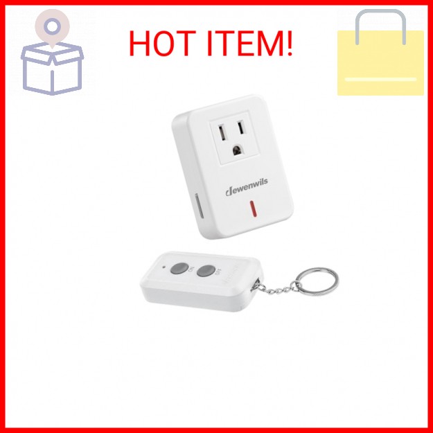 DEWENWILS Indoor Remote Control Outlet, Expandable Remote Light Switch Kit, Wire