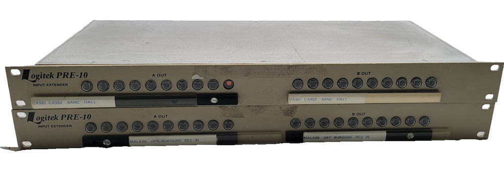 2X LOGITK ELECTRONICS SYSTEM 10X2 STEREO SWITC PRE-10S