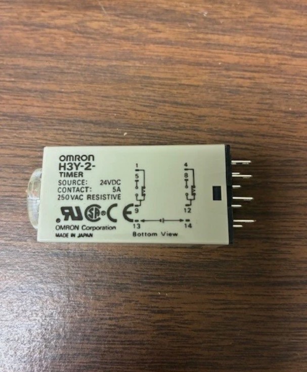 Omron H3Y-2 DC24 1S, Solid State Timer, 24VDC, 1 Sec Rated Time