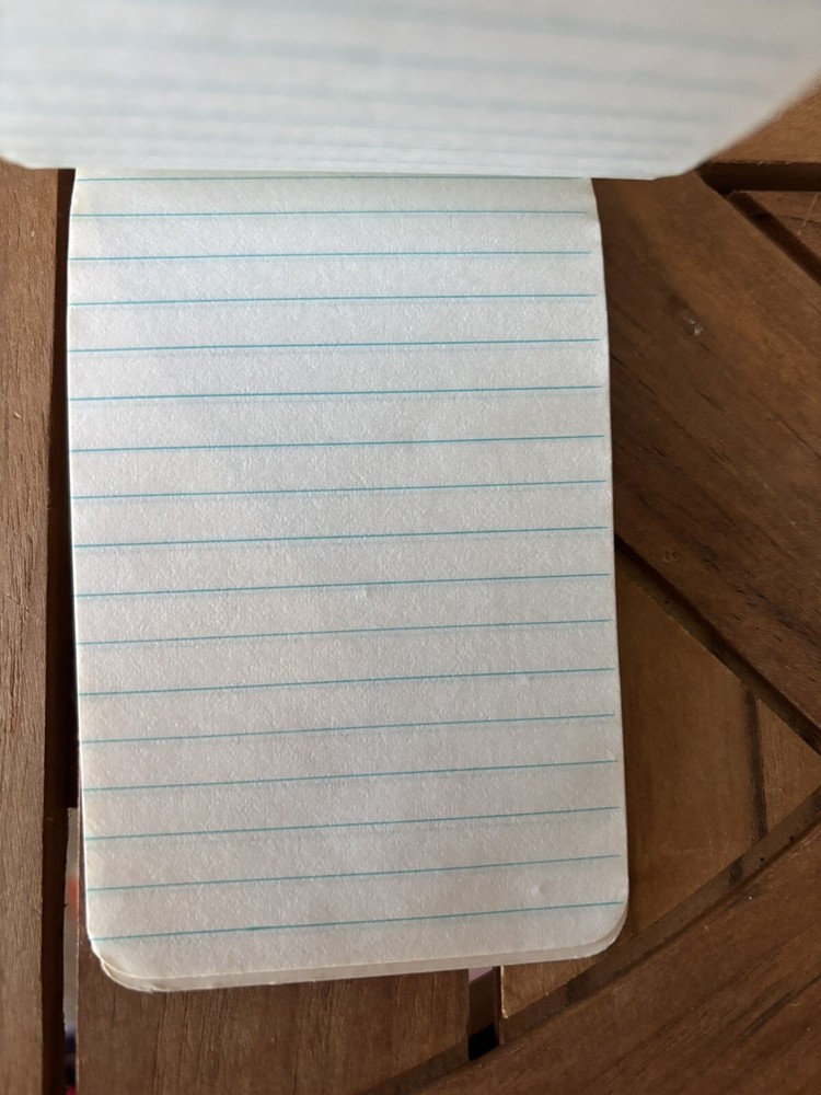 Vintage OMELET SHOPPE Notepad Lined Notebook UNUSED RARE