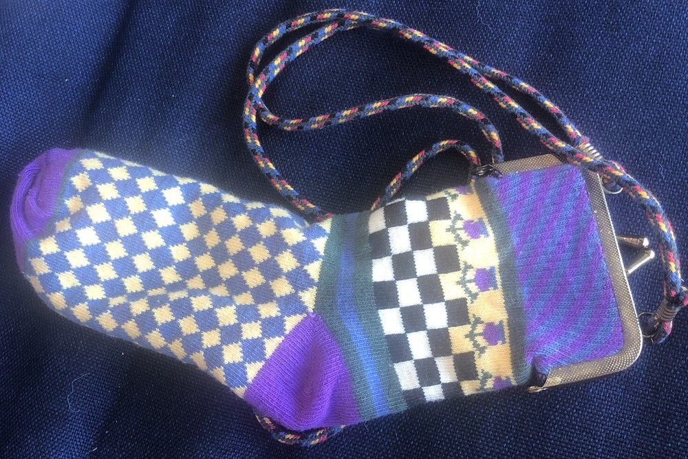 Unusual purse sock