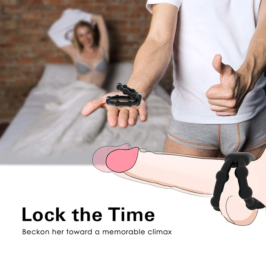 Ball-Scrotum-Stretcher-Ring-Penis Enhancer Delay Ejaculation Reusable for MEN