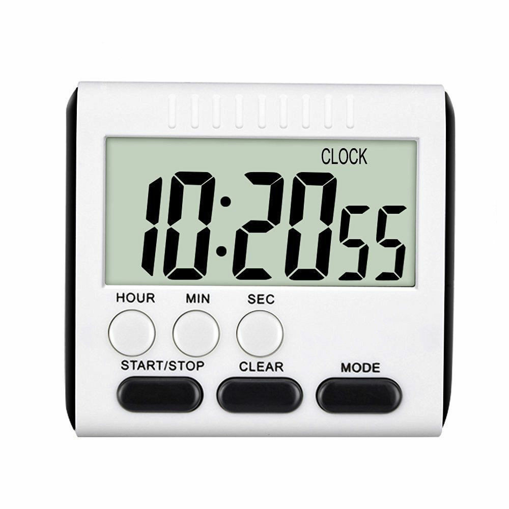 LCD Digital Large Kitchen Cooking Timer Count-Down Up Clock Loud Alarm Magnetic