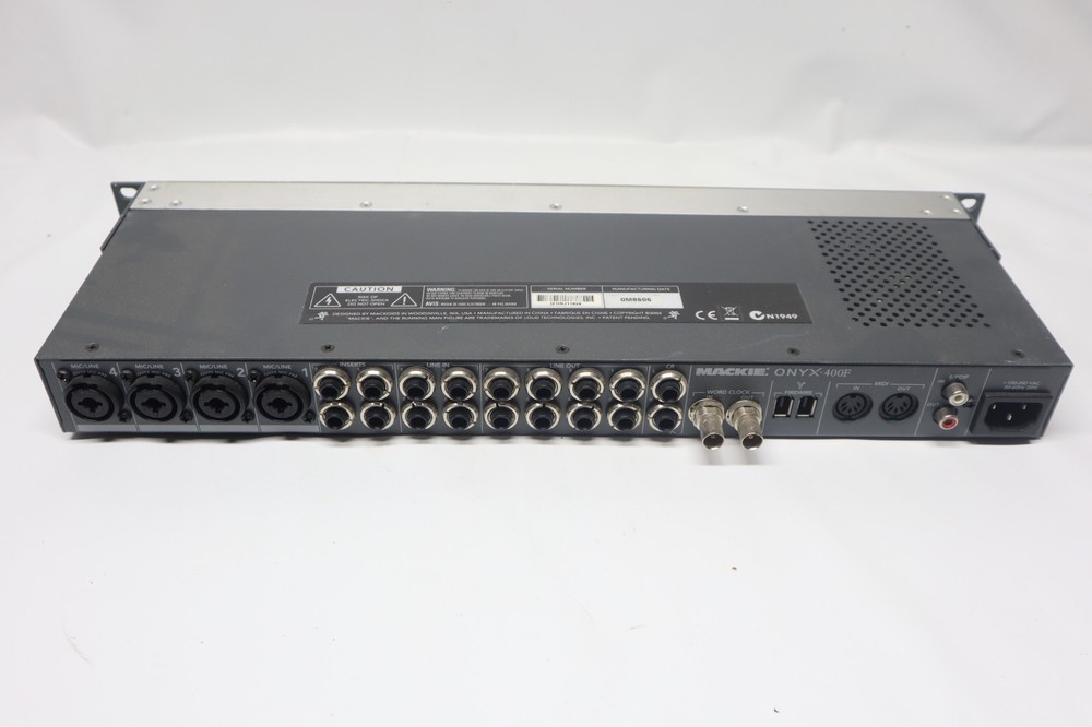 Mackie Onyx 400F Firewire Audio Computer Recording Mic Preamp Interface