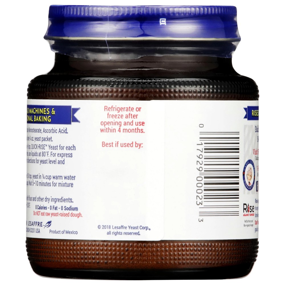 Red Star 4oz Quick Rise Baking Yeast Jar