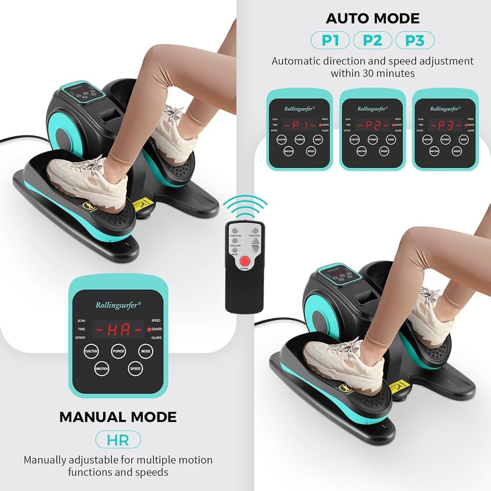Under Desk Elliptical Machine, Electric Leg Exerciser for Seniors, Compact