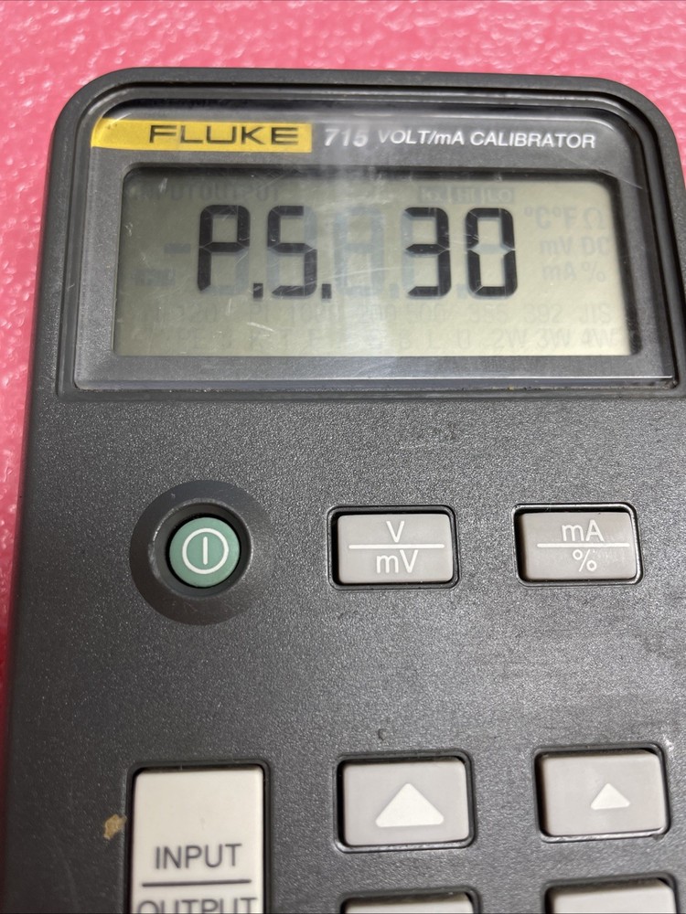 Fluke 715 VOLT/mA Milliamp Process Calibrator Meter / WORKING