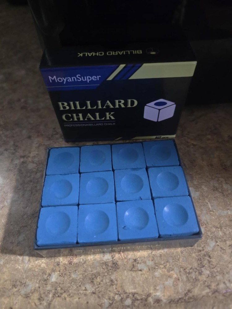 NEW 12-Piece Pool Cue Chalk Set Cube Chalk for Pool