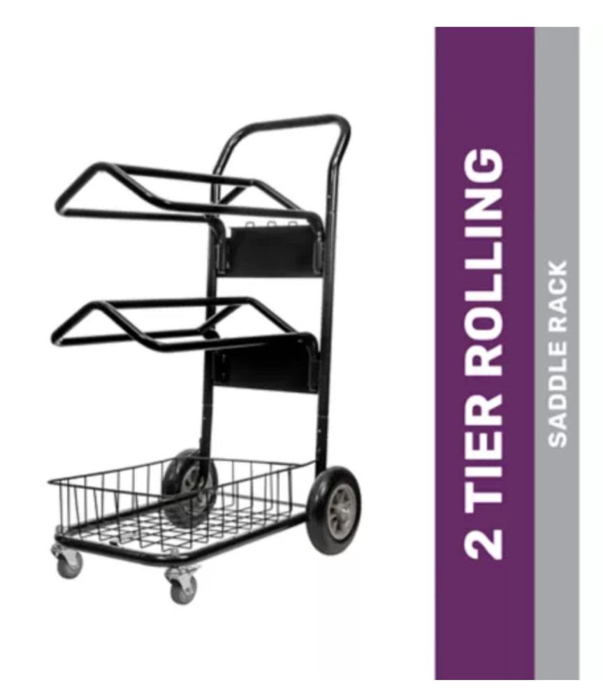 Saddle Rack Rolling Two-Tier English or Western