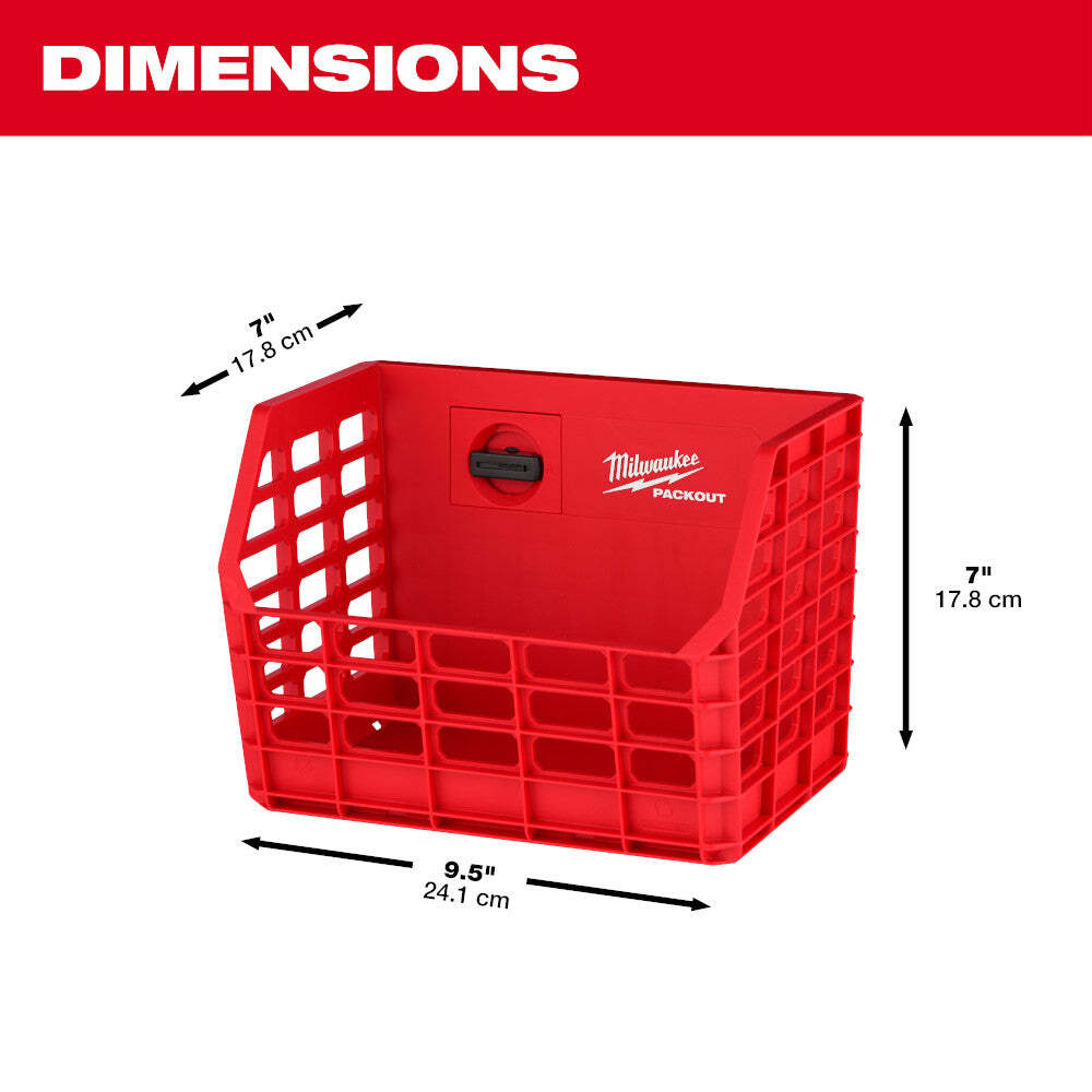 Milwaukee 48-22-8342 PACKOUT Compact Wall Mounted Tool Storage Basket