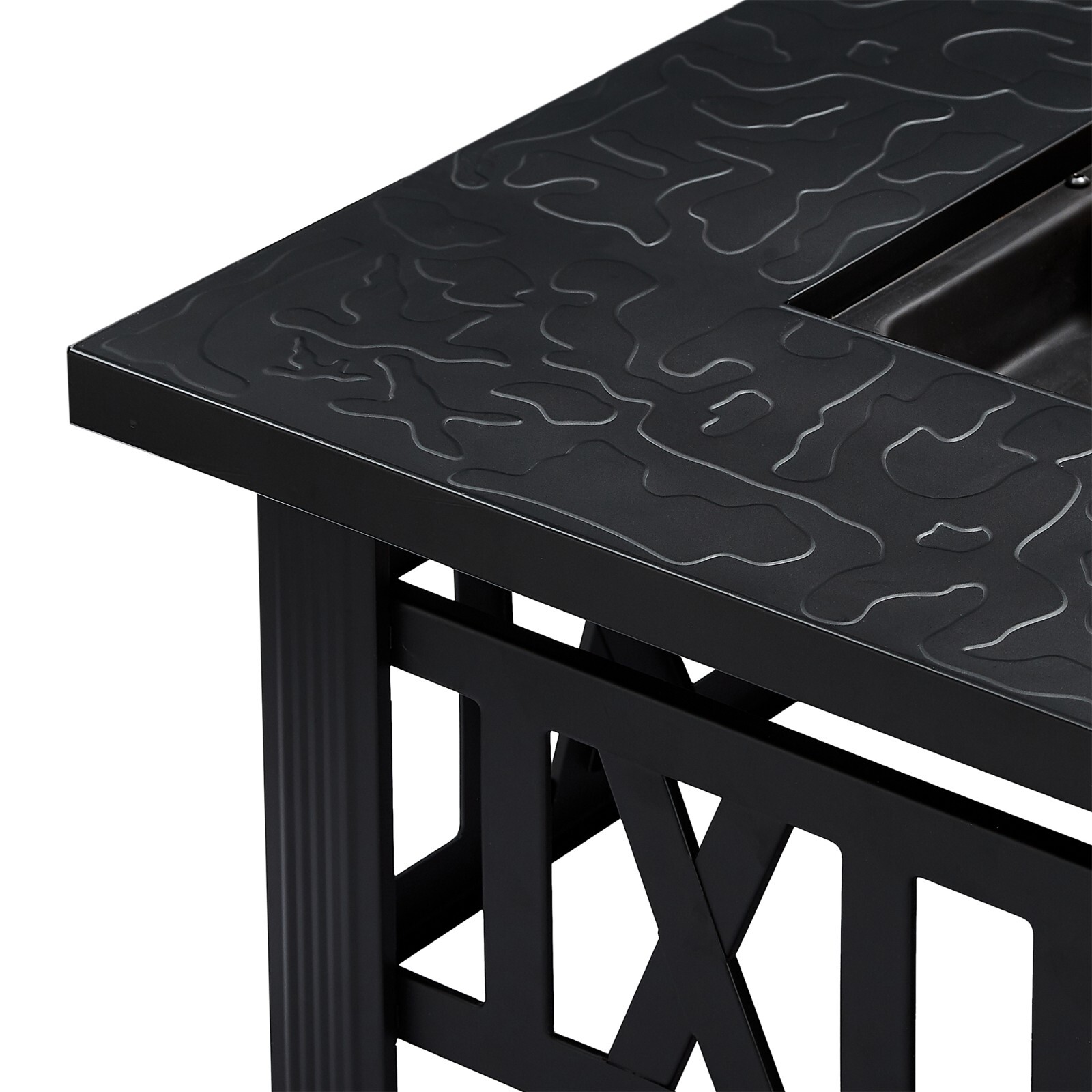 Propane Fire Pit Table 50.000 BTU Firepit Table for Outdoor Garden Patio Party