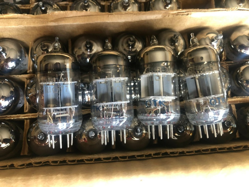 4x 6N1P-VI (6N1P-EV, 6DJ8, E88CC, 6922) USSR DOUBLE TRIODE (NEW, NOS, OTK)