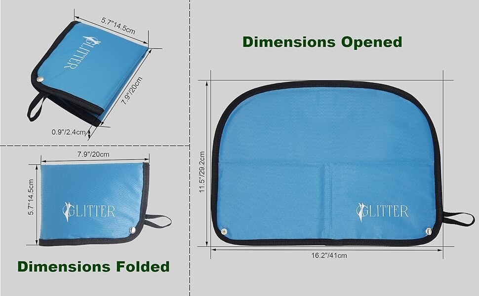 3 Pack Camping / Stadium Seat Mat Pad Foldable Blue NEW