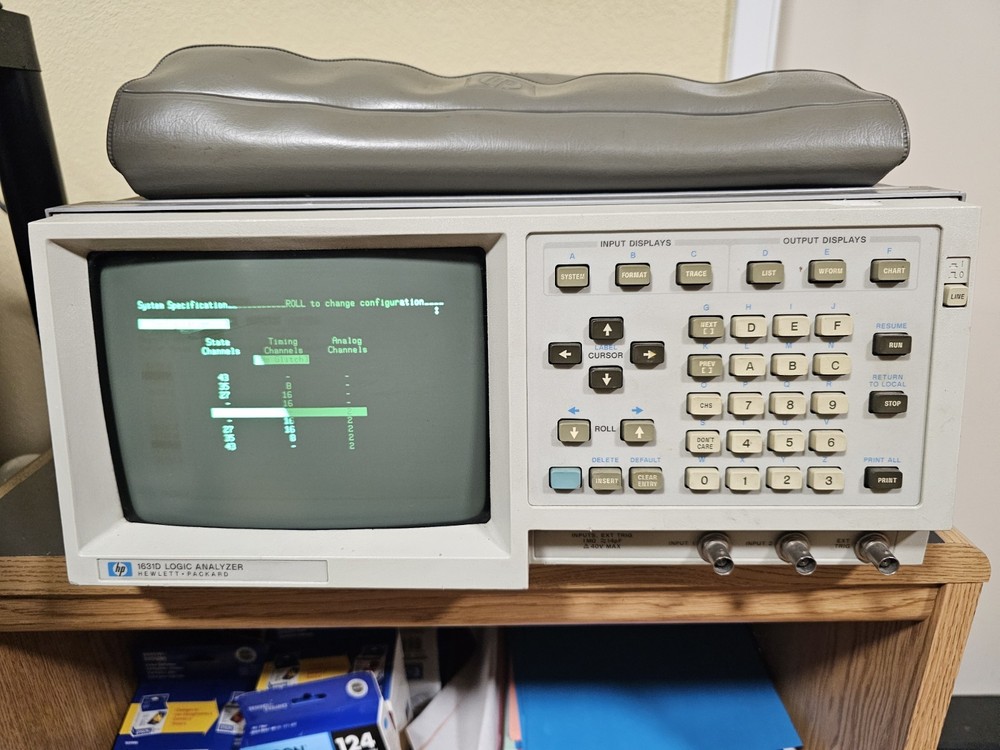 Hewlett-Packard 1631D Logic Analyzer 5ns 16 Timing 2 Analog Channels