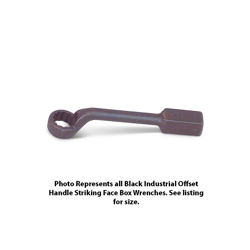 Wright Tool 1948 Offset Handle Striking Face Box Wrenches, 12 Point Heavy Duty