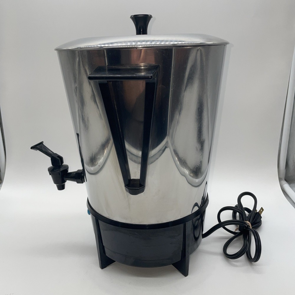 Vintage Cory Stainless Automatic, 8-24 Cup Electric Automatic Coffee Maker A24S