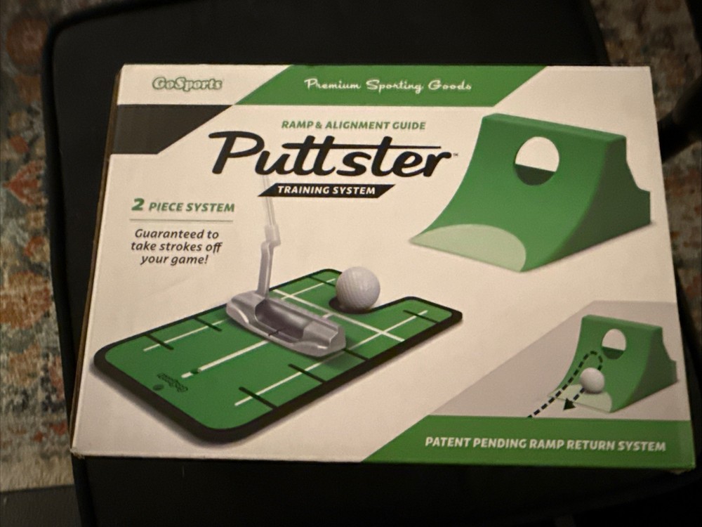 GoSports Puttster Golf Putting Training System Includes Alignment Guide and Ramp