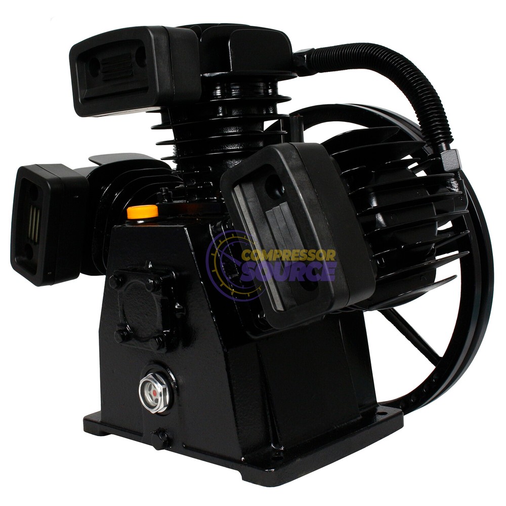 5 HP Replacement Air Compressor Pump Single Stage 3 Cylinder 22 CFM 140 PSI Max