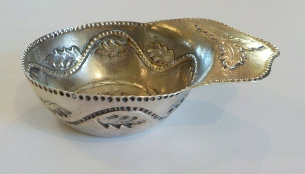 19th Century Continental Silver Hand Crafted Cup / Dish
