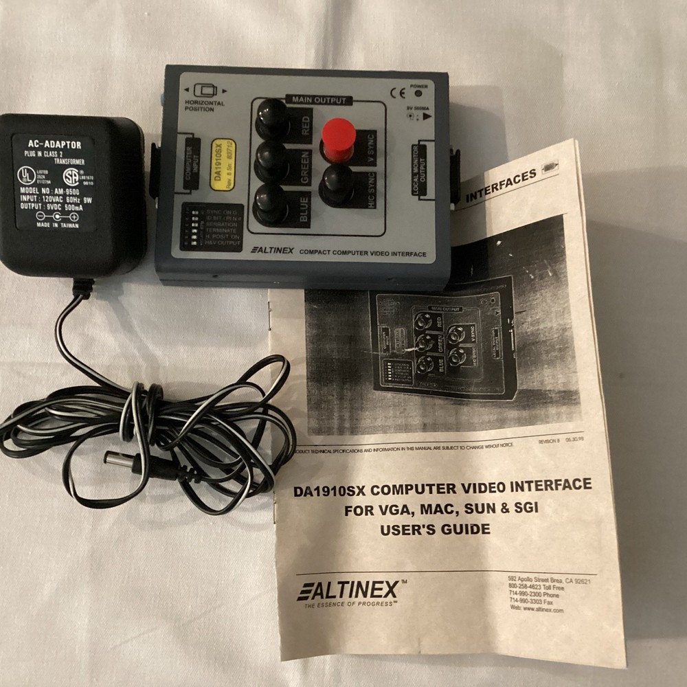 Altinex Compact Computer Video Interface DA1910SX
