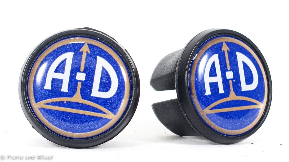 A-D Bikes plastic bar end handlebar plugs pair Austro-Daimler 8 g