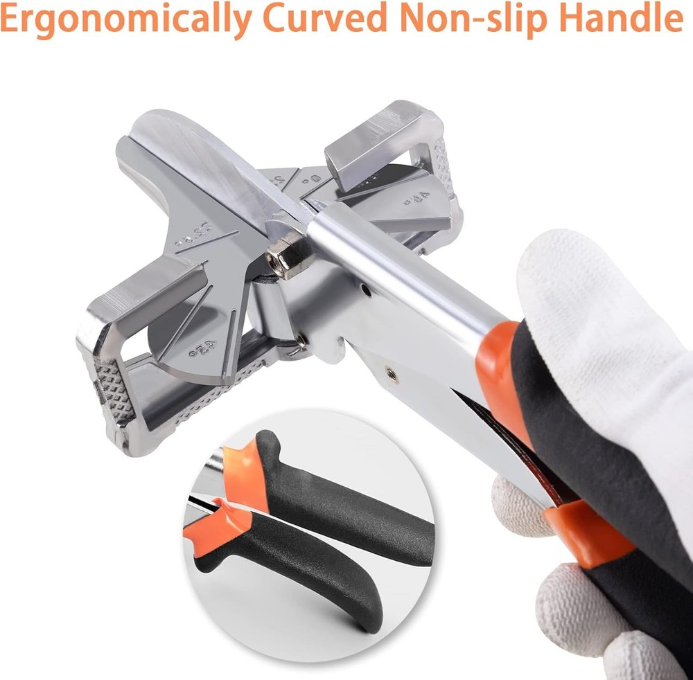 X-Large Adjustable Miter Shear - 0 to 135 Degrees, Safe Cutting Scissors