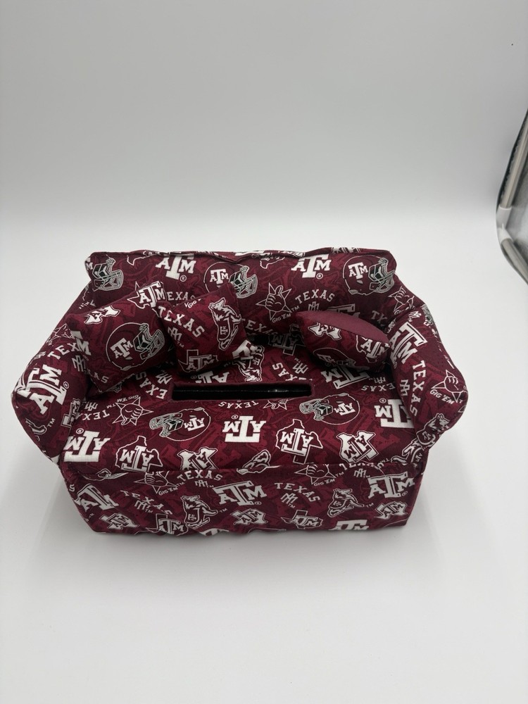 Texas A&M Aggies Tissue Box Cover Sofa