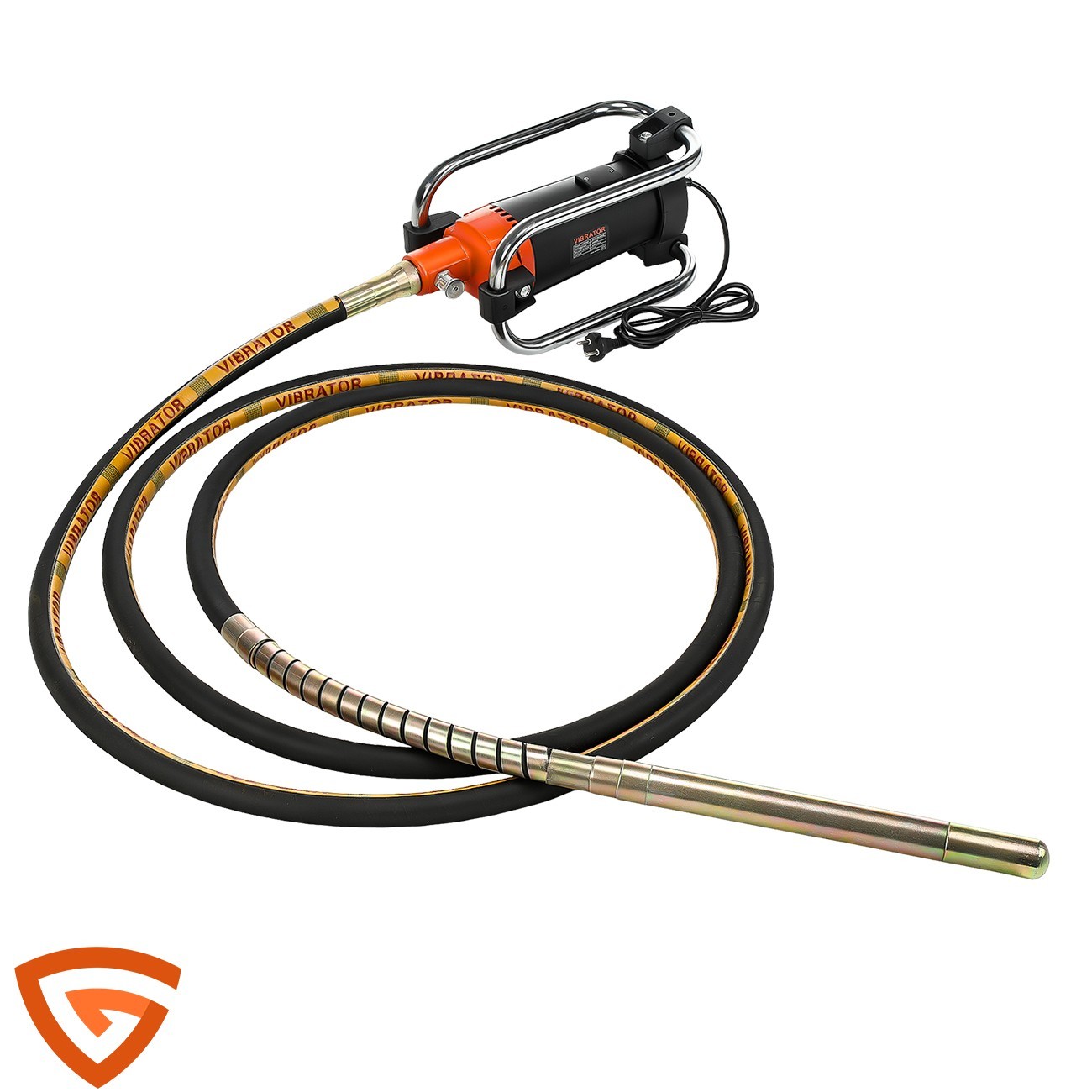 Electric Concrete Vibrator 2000W 14-3/4 feet Poker to Remove Air Bubbles