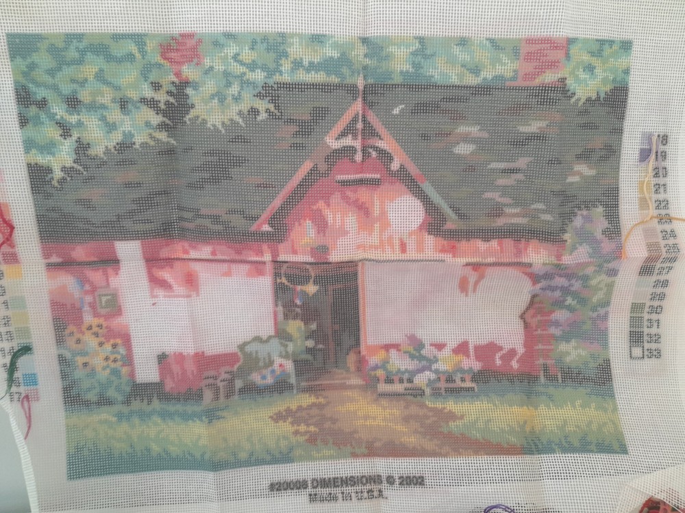Dimensions Antique Barn Needlepoint Kit 20008 20”x16” *Open