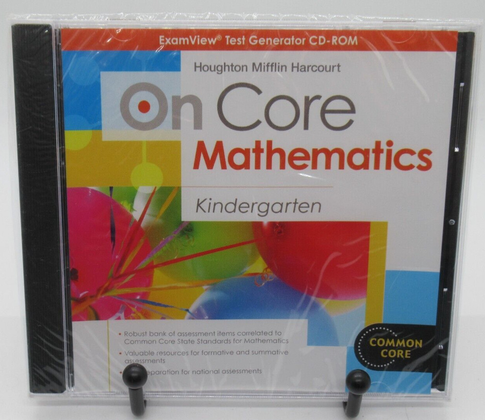 ON CORE MATHEMATICS: KINDERGARTEN PC CD-ROM, EXAMVIEW TEST GENERATOR, HARCOURT