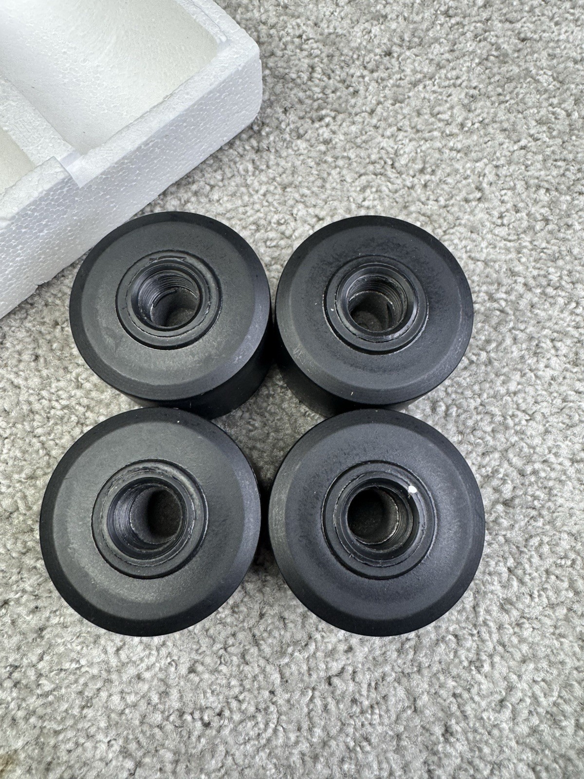 Vintage AMF Heavyhands 5 lbs Aerobic Weights Set of 4 Black USA w/ Box