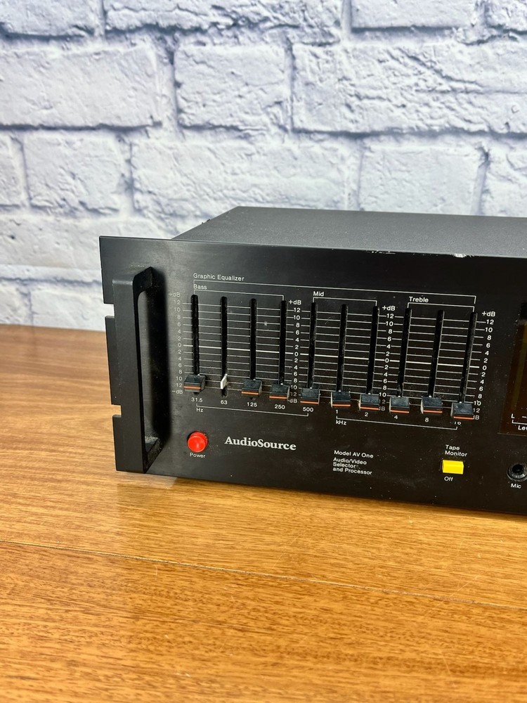Vintage Rare Audiosource AV-ONE Audio/Video Selector And Processor Equalizer