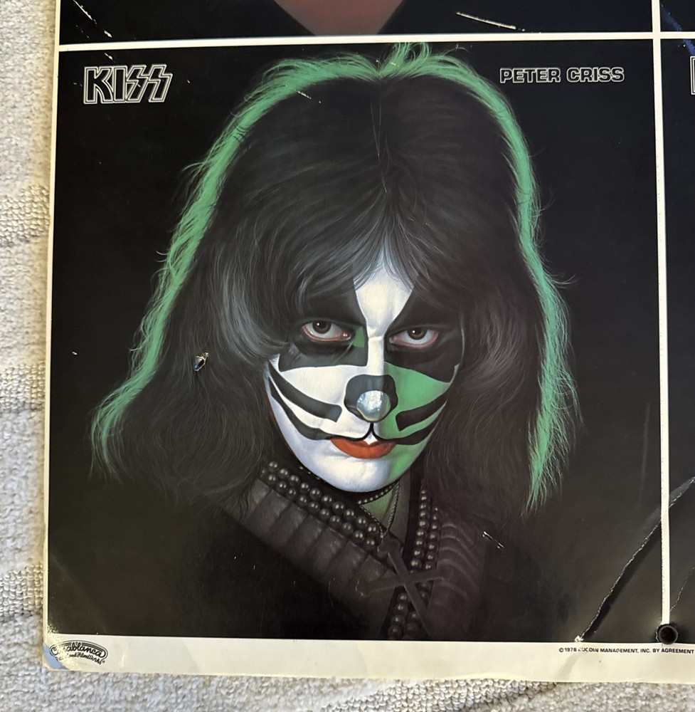 KISS Gene Paul Ace Peter 1978 Solo Albums Promo Aucoin Vintage 23X23 Promotional