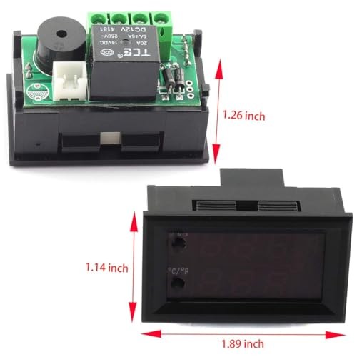 Temperature Controller -50 to 110 Celsius (-58 to 230 F) DC 12V Programmable
