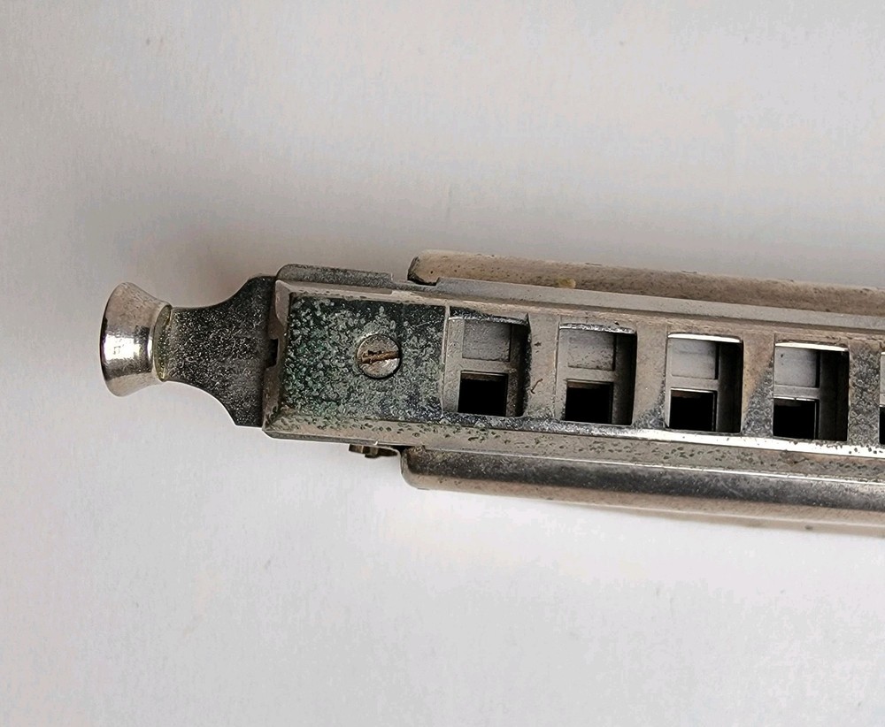 Hohner Super Chromonica Harmonica Key of G Working Slide Needs Work