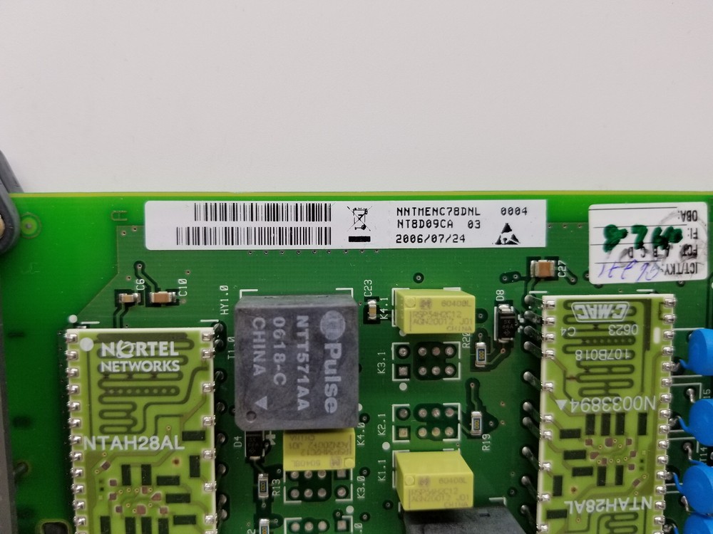 Nortel Meridian NT8D09CA Analog Message Waiting Line Card
