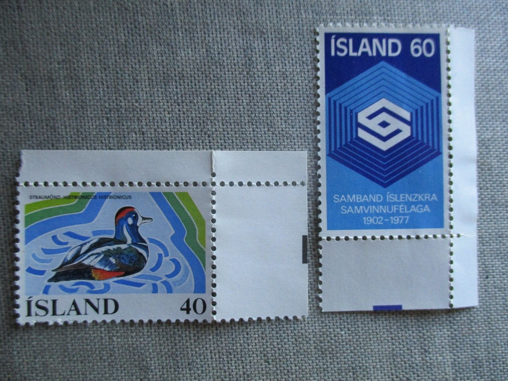 Iceland, Scott# 500-501, MNH