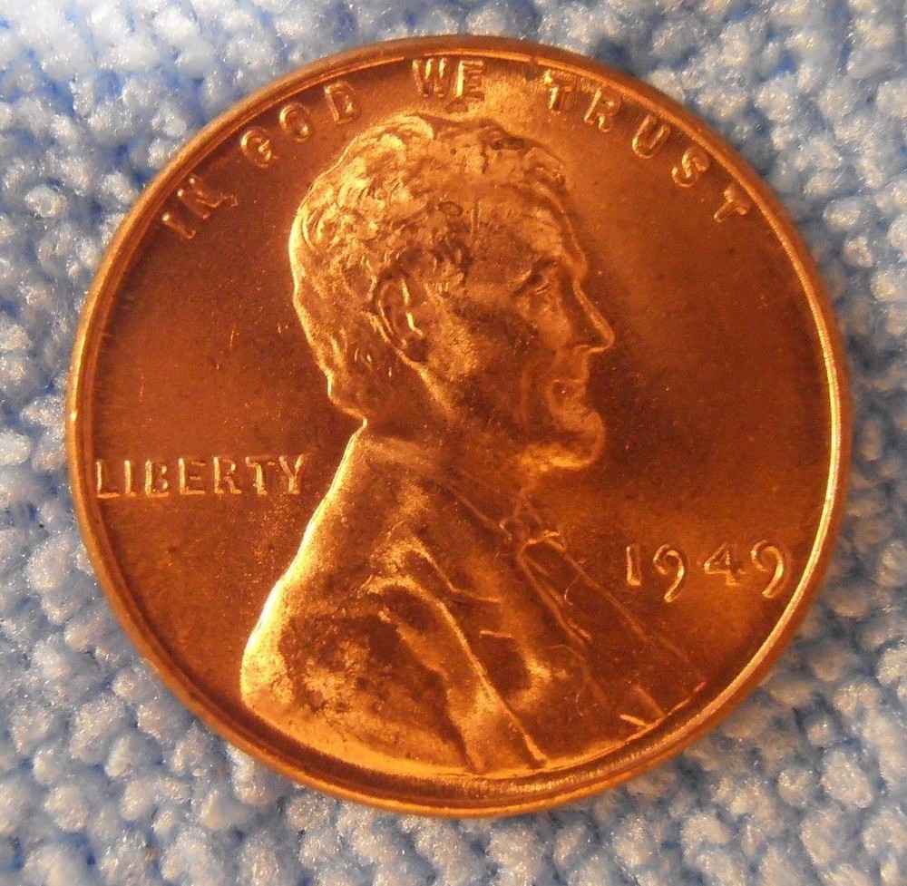 1949 P LINCOLN CENT - BU, Nice coin selected from a roll