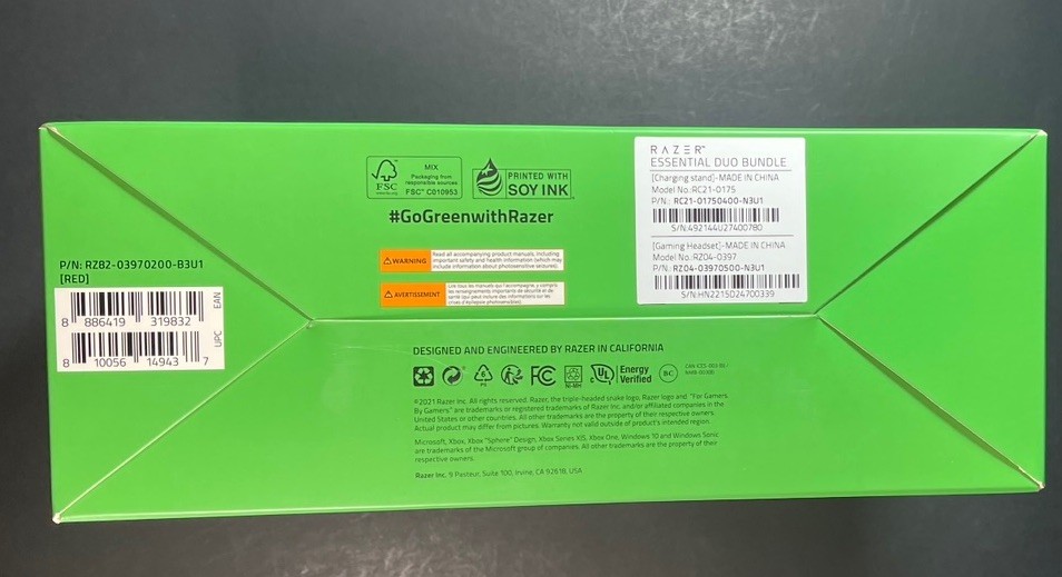 Official XBOX Universal Quick Charging Stand + Wired Headset [ Pulse RED ] NEW