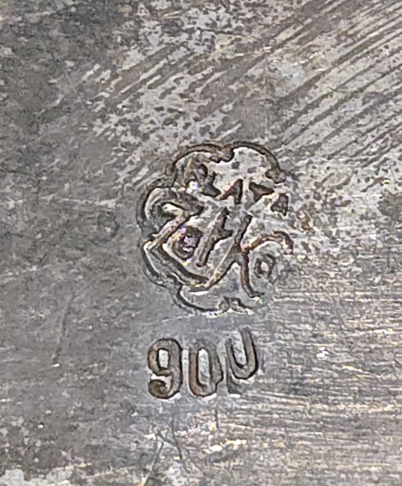 440 gm Solid Silver Antique Hinged Silver Box Snuff Cigarettes 90%