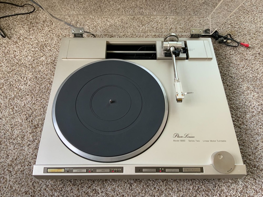 Phase Linear Model 8000 Linear Motor Turntable Series 2 - Untested - Powers On!