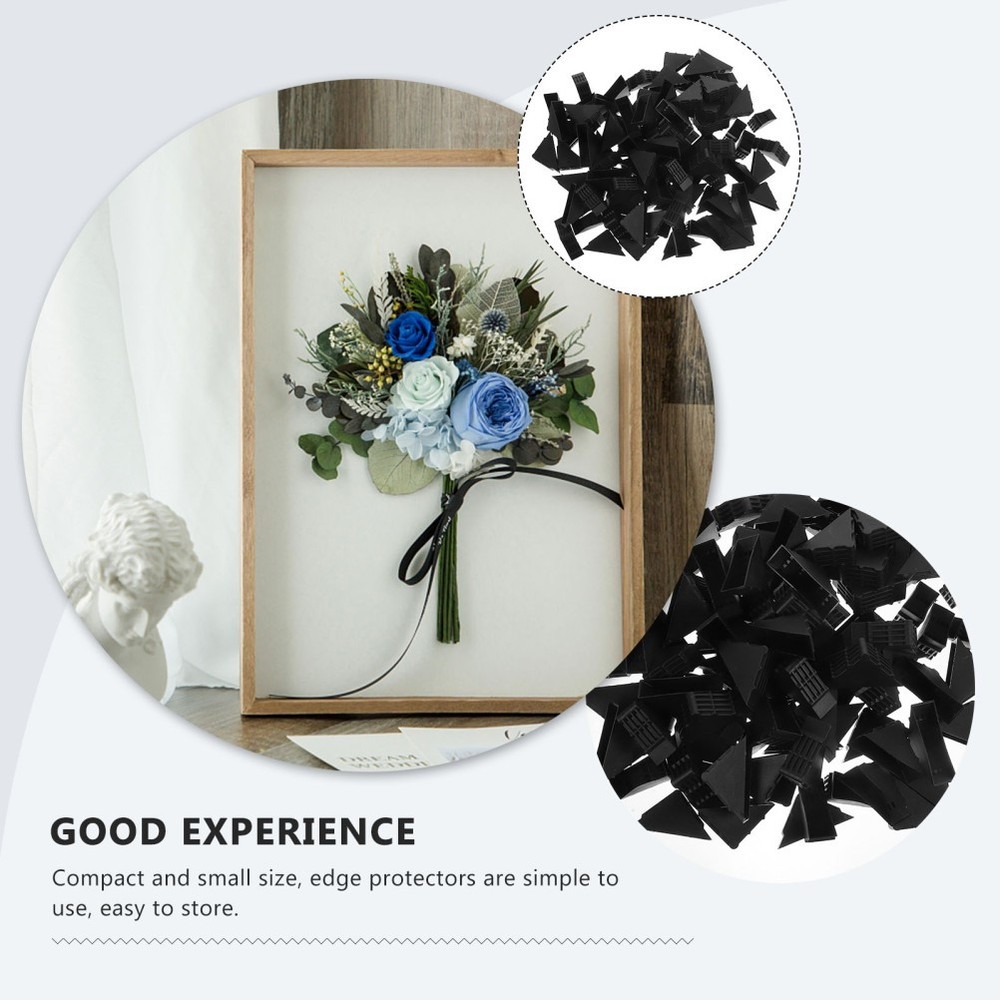 100 Pcs Picture Frame Corners for Packing Plastic Edge Protector