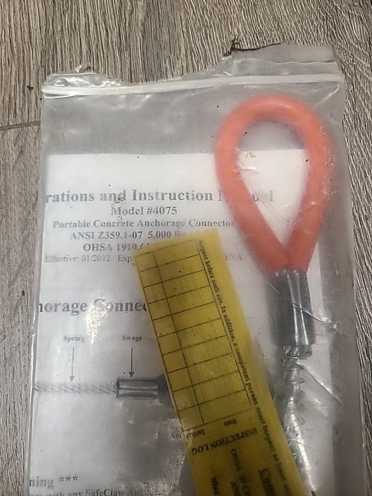 3M SafeClaw Concrete Anchor - 4075 3M Fall Protection