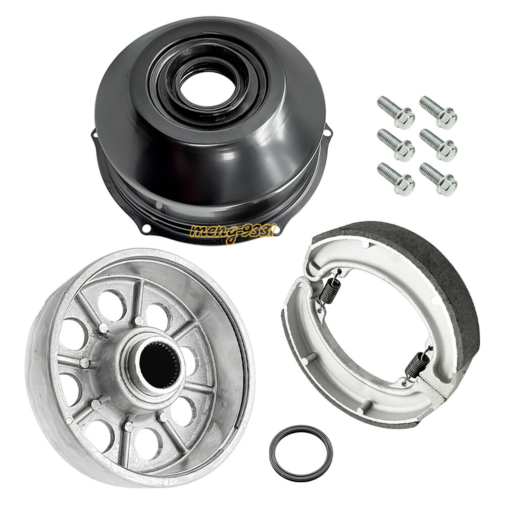 Rear Brake Drum Hub & Cover Shoes for Honda TRX300 TRX300FW Fourtrax 1988-2000