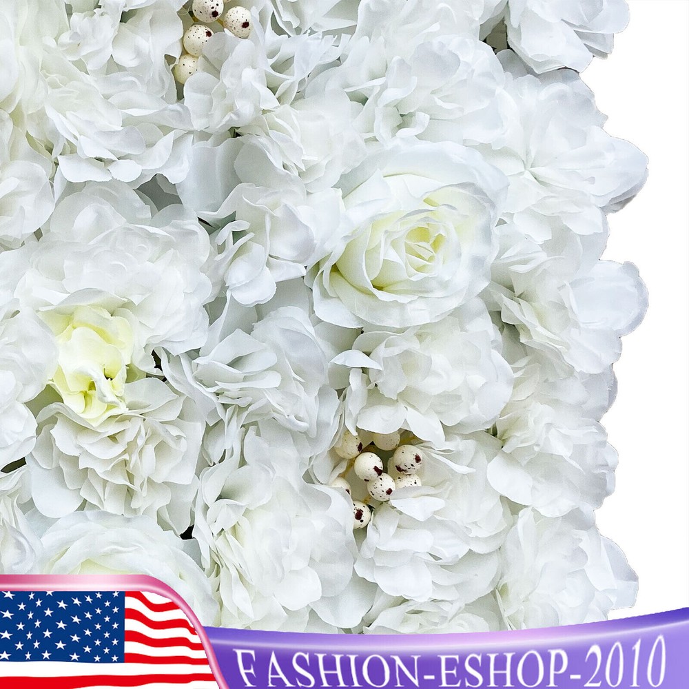 12* Artificial Flower Wall Panel Wedding Backdrop Event Party Flower Wall Panel