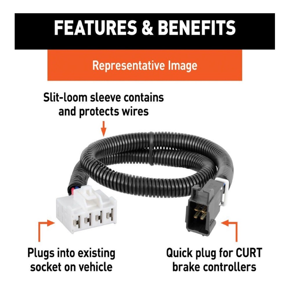 Curt 51437 Brake Control Harness, Packaged