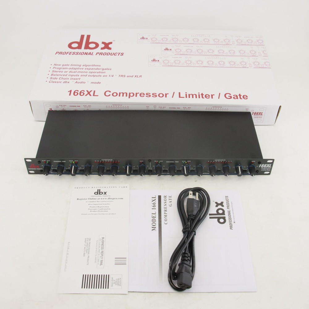 DBX 166XL Compressor Limiter/Gate Effects DSP Processor Free Shipping